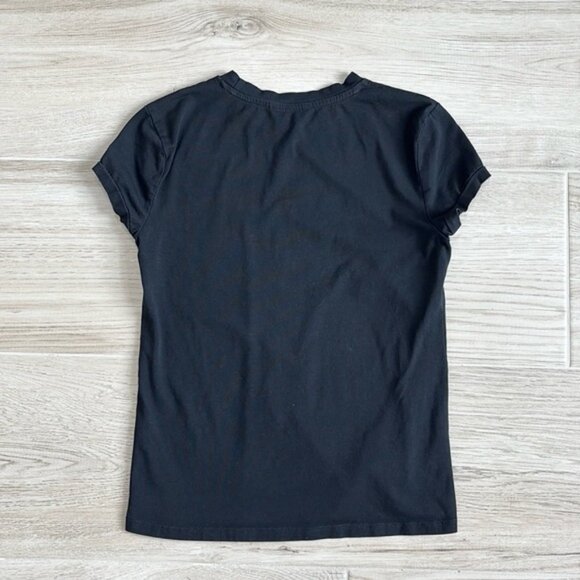 SHEIN Black Crew Neck Short Sleeve Shirt - Picture 4 of 4